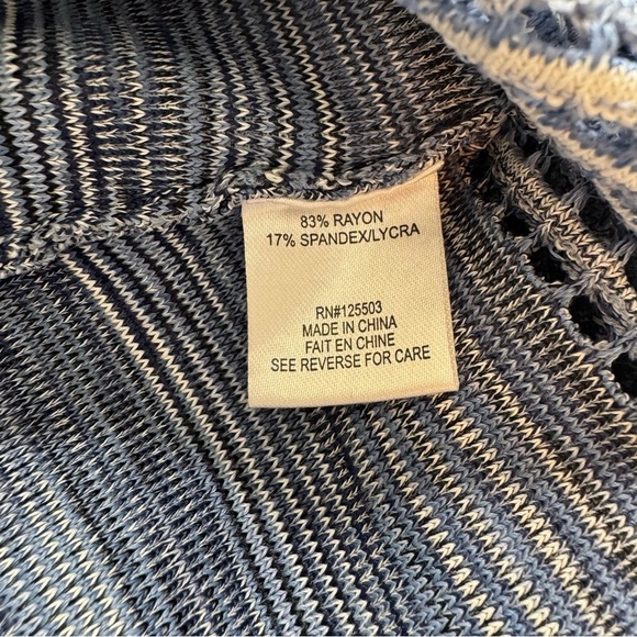 Ronny Kobo Blue Space Dye Knit Bodycon Midi XSmall - Picture 8 of 13